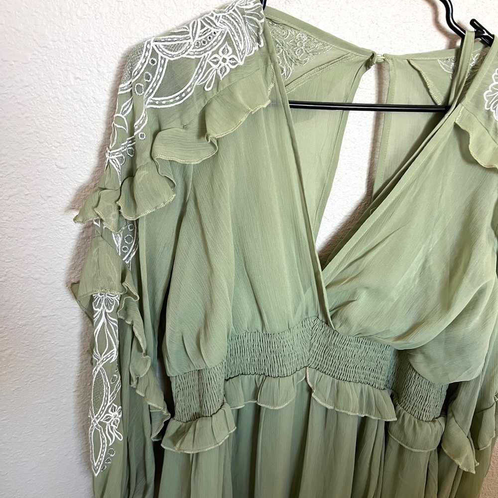 Green Maternity Dress/Gown